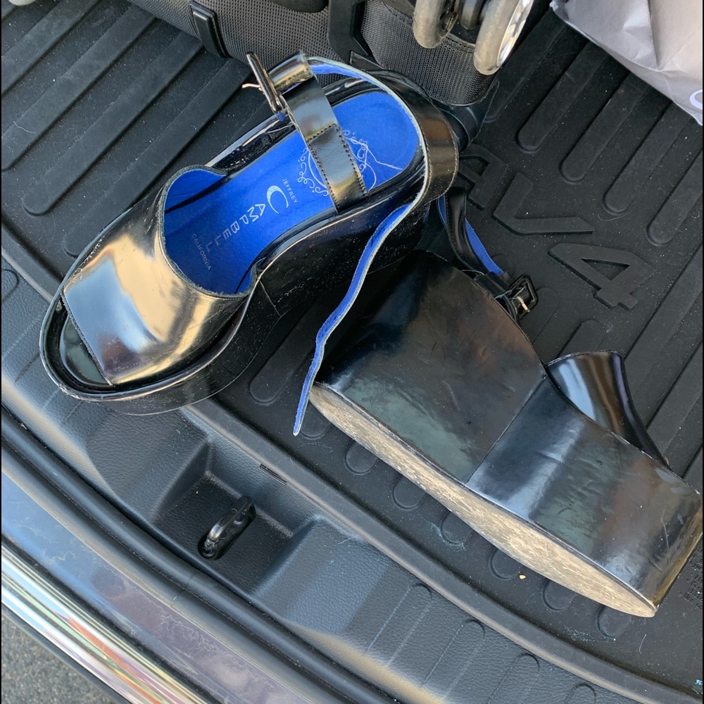Black Jeffrey Campbell platform heels